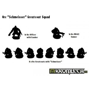 Kromlech   Orc Model Kits Orc Schmeisse Greatcoats Squad (10) (Armoured bodies) - KRM070 - 5902216112605