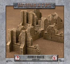 Gale Force Nine   Battlefield in a Box Gothic Battlefields - Ruined Walls - Sandstone - BB614 - 9420020248939