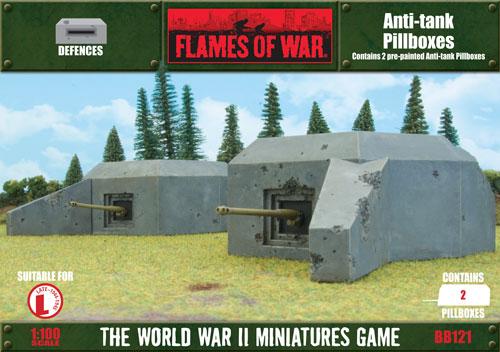 Gale Force Nine   Battlefield in a Box Flames of War: Anti-Tank Bunkers - BB121 - 9420020216709