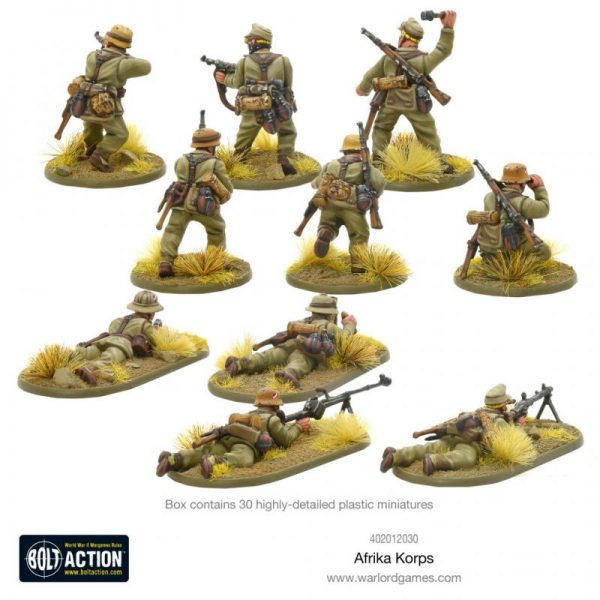 Warlord Games Bolt Action  Germany (BA) Afrika Korps Infantry - 402012030 - 5060572501072