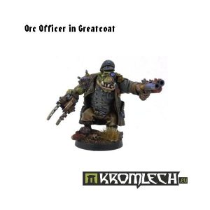 Kromlech   Orc Model Kits Orc Officer in Greatcoat - KRM016 - 5902216111417