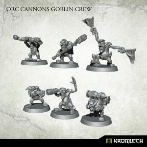 Kromlech   Orc Model Kits Orc Cannons Goblin Crew (6) - KRM147 - 5902216118201