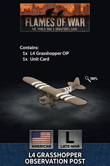 Battlefront Flames of War  United States of America US L4 Grasshopper Observation Post - US951 - 9420020246898