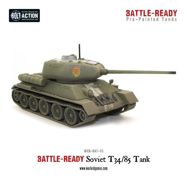 Warlord Games Bolt Action  Battle Ready T34/85 Battle Ready Tank - WGB-BAT-03 -