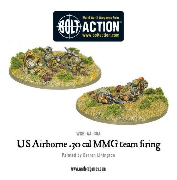 Warlord Games Bolt Action  United States of America (BA) US Airborne 30cal teams (2 variants, random) - WGB-AA-30 - 5060200847367