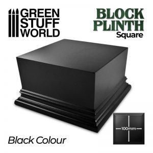 Green Stuff World   Display Plinths Square Top Display Plinth 10x10cm - Black - 8435646500676ES - 8435646500676