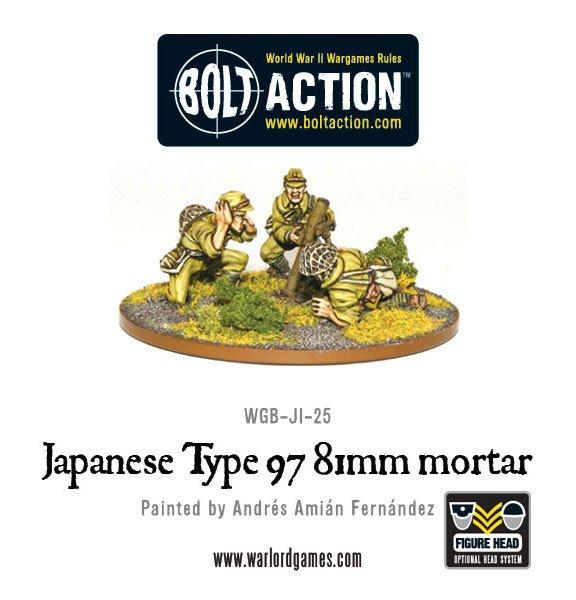 Warlord Games Bolt Action  Japan (BA) Imperial Japanese 81mm Mortar - WGB-JI-25 - 5060200844670