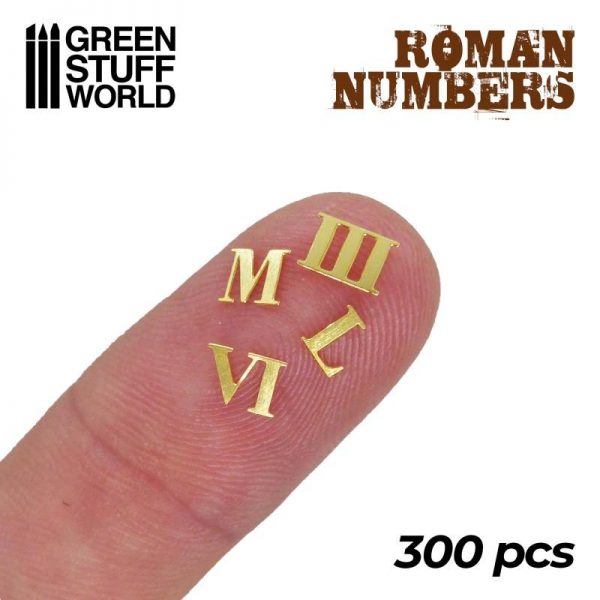Green Stuff World   Etched Brass Etched Brass Roman Numbers & Symbols - 8436574504729ES - 8436574504729