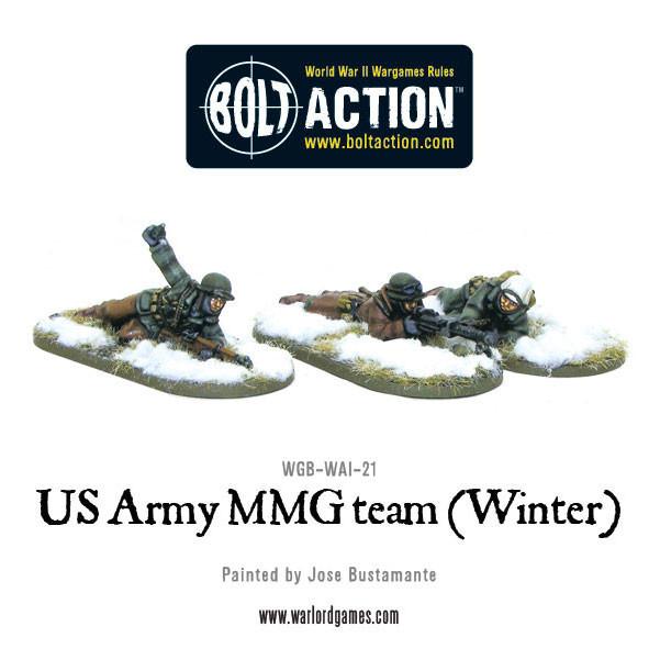 Warlord Games Bolt Action  United States of America (BA) US Army MMG team (Winter) - WGB-WAI-21 - 5060393702924