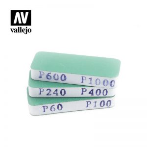 Vallejo   Vallejo Tools AV Vallejo Tools - Flexisander Dual Grit x3 (80x30x12mm) - VALT04004 - 8429551930048