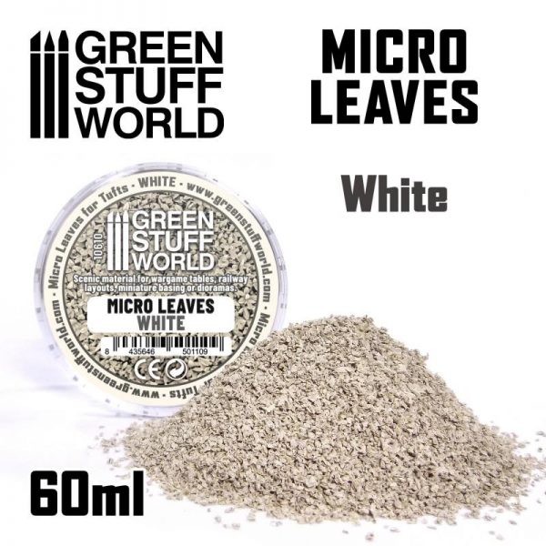 Green Stuff World   Lichen & Foliage Micro Leaves - White mix - 8435646501109ES - 8435646501109