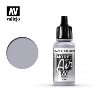 Vallejo   Model Air Model Air: Silver RML01 Metallic - VAL063 - 8429551710633