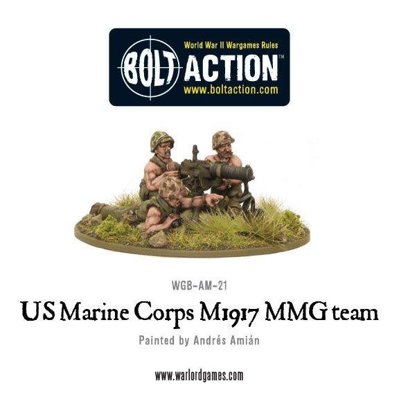 Warlord Games Bolt Action  United States of America (BA) USMC M1917 MMG team - WGB-AM-21 - 5060200847565