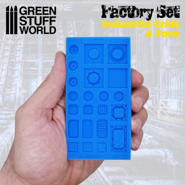Green Stuff World   Mold Making Silicone Molds - Grids and Fans - 8436574504521ES - 8436574504521