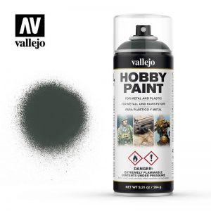 Vallejo   Spray Paint AV Spray Primer: Fantasy Color - Dark Green 400ml - VAL28026 - 8429551280266