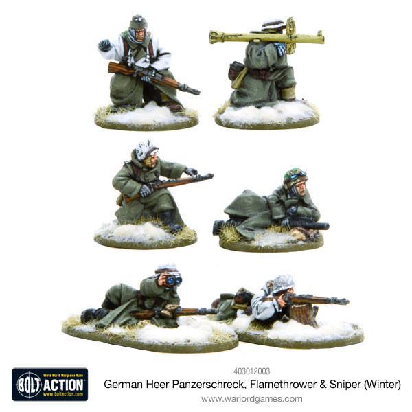 Warlord Games Bolt Action  Germany (BA) German Heer Special Weapons Teams (Winter) - 403012003 - 5060393705475