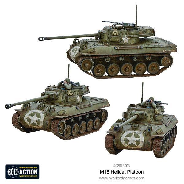 Warlord Games Bolt Action  United States of America (BA) Hellcat Platoon - 402013003 - 5060393704690