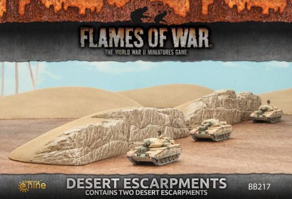 Gale Force Nine   Battlefield in a Box Flames of War: Desert Escarpments - BB217 - 9420020234857