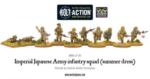 Warlord Games Bolt Action  Japan (BA) Imperial Japanese Army infantry squad (summer) - WGB-JI-30 - 5060200848791