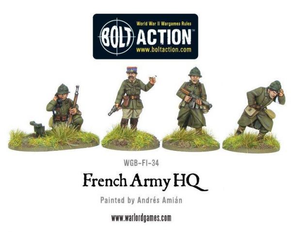 Warlord Games Bolt Action  France (BA) French Army HQ - WGB-FI-34 - 5060393701477