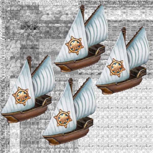 Mantic Kings of War Armada  Basileans Basilean Sloop Squadrons - MGARB302 - 5060469667430
