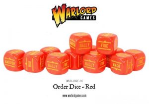 Warlord Games Bolt Action  Bolt Action Extras Bolt Action Orders Dice - Red (12) - WGB-DICE-15 - 5060200846995