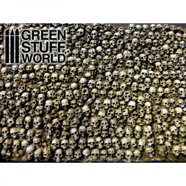 Green Stuff World   Modelling Extras Stacked Skull Plates - Crunch Times! - 8436574500264ES - 8436574500264
