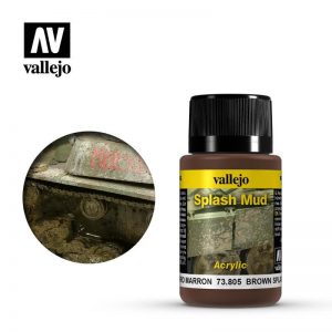 Vallejo   Weathering Effects Weathering Effects 40ml - Brown Splash Mud - VAL73805 - 8429551738057