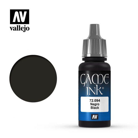 Vallejo   Game Colour Game Ink: Black - VAL72094 - 8429551720946