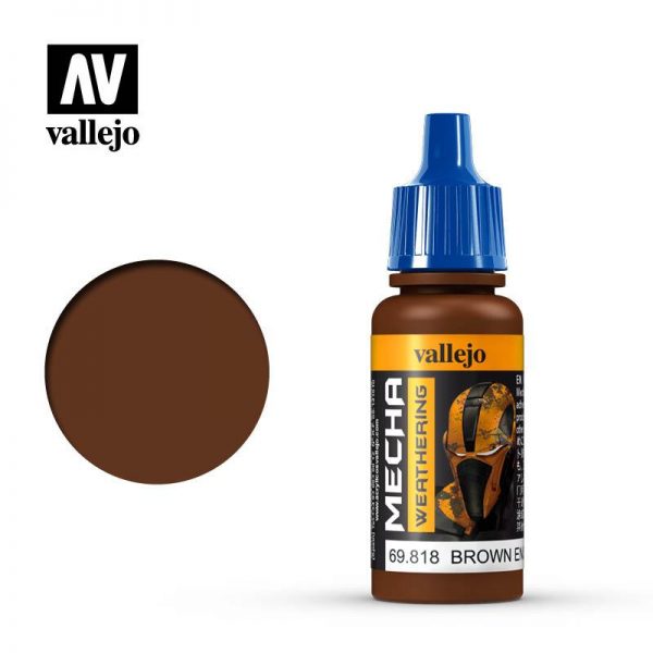 Vallejo   Mecha Colour Mecha Color 17ml - Brown Eng. Soot (Matt) - VAL69818 - 8429551698184