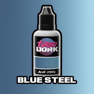 Turbo Dork   Turbo Dork Blue Steel Metallic Acrylic Paint 20ml Bottle - TDBSTMTA20 - 631145994451