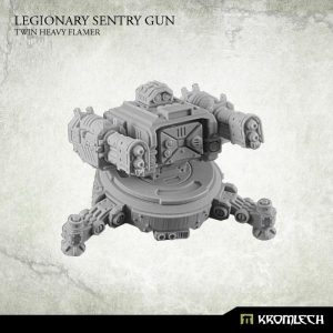 Kromlech   Legionary Model Kits Legionary Sentry Gun: Twin Heavy Flamer (1) - KRM091 - 5902216113596