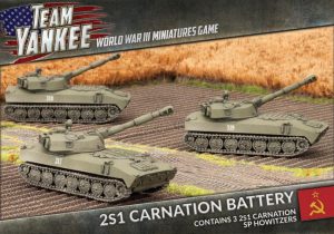 Battlefront Team Yankee  Soviets 2S1 Carnation Battery - TSBX07 - 9420020229754