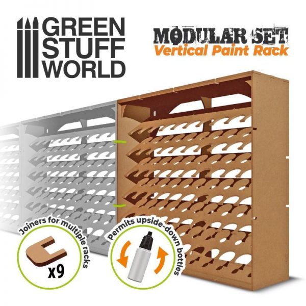 Green Stuff World   Paint Racks Modular Paint Rack - VERTICAL - 8435646500591ES - 8435646500591
