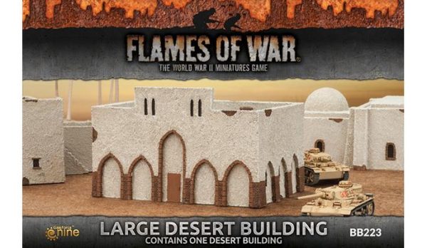 Gale Force Nine   Battlefield in a Box Flames of War: Large Desert Building - BB223 - 9420020235724