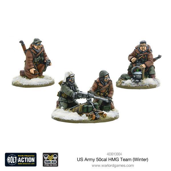 Warlord Games Bolt Action  United States of America (BA) US Army 50cal HMG Team (Winter) - 403013004 - 5060393704584