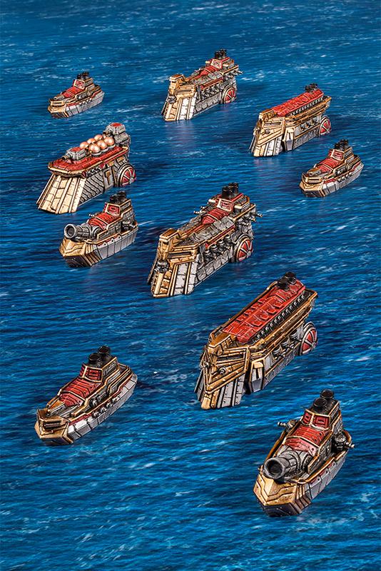 Mantic Kings of War Armada  Dwarf Fleet Dwarf Starter Fleet - MGARD101 - 5060469666488