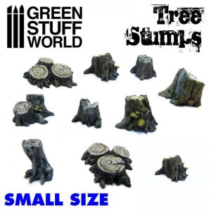 Green Stuff World   Green Stuff World Conversion Parts Small Tree Stumps - 8436574500448ES - 8436574500448