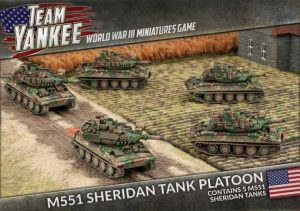 Battlefront Team Yankee  Americans M551 Sheridan Tank Platoon - TUBX17 - 9420020237315