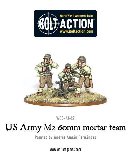 Warlord Games Bolt Action  United States of America (BA) US Army M2 60mm mortar team - WGB-AI-22 - 5060200846926
