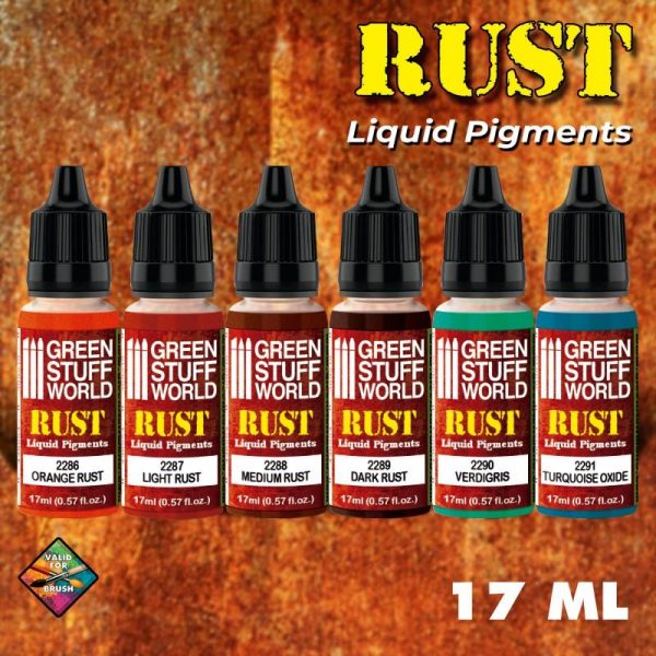 Green Stuff World   Liquid Pigments Liquid Pigments Set - Rust - 8436574506259ES - 8436574506259