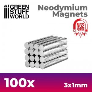 Green Stuff World   Magnets Neodymium Magnets 3x1mm - 100 units (N52) - 8436554367627ES - 8436554367627