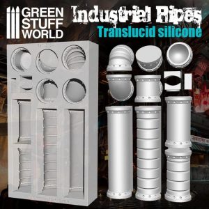 Green Stuff World   Mold Making Silicone Molds - Industrial Pipes - 8436574505238ES - 8436574505238