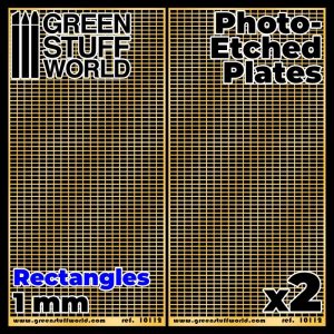Green Stuff World   Etched Brass Photo-etched Plates - Large Rectangles - 8436574506112ES - 8436574506112