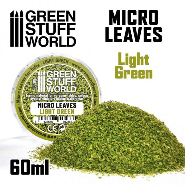 Green Stuff World   Lichen & Foliage Micro Leaves - Light Green Mix - 8435646502885ES - 8435646502885