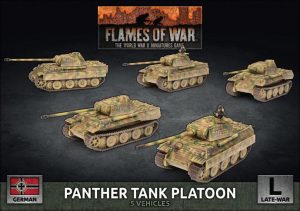 Battlefront Flames of War  Germany German Panther Tank Platoon (Early) - GBX161 - 9420020247284