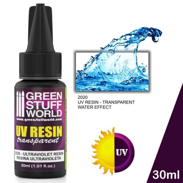 Green Stuff World   Ultraviolet Resin UV Resin 30ml - Water Effect - 8436574503791ES - 8436574503791
