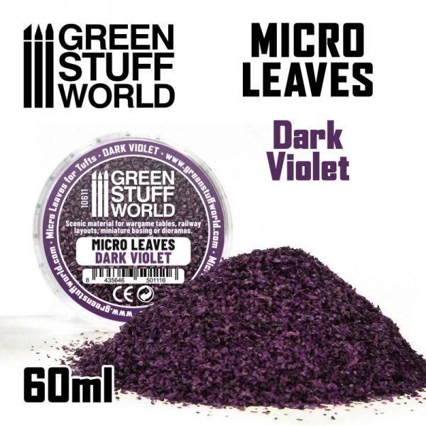 Green Stuff World   Lichen & Foliage Micro Leaves - Dark Violet Mix - 8435646501116ES - 8435646501116