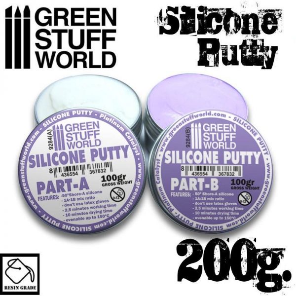 Green Stuff World   Mold Making Violet Silicone Putty 200gr - 8436554367832ES - 8436554367832