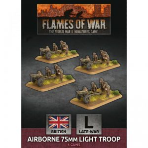 Battlefront Flames of War  United Kingdom British Airborne 75mm Light Troop - BBX50 - 9420020248472